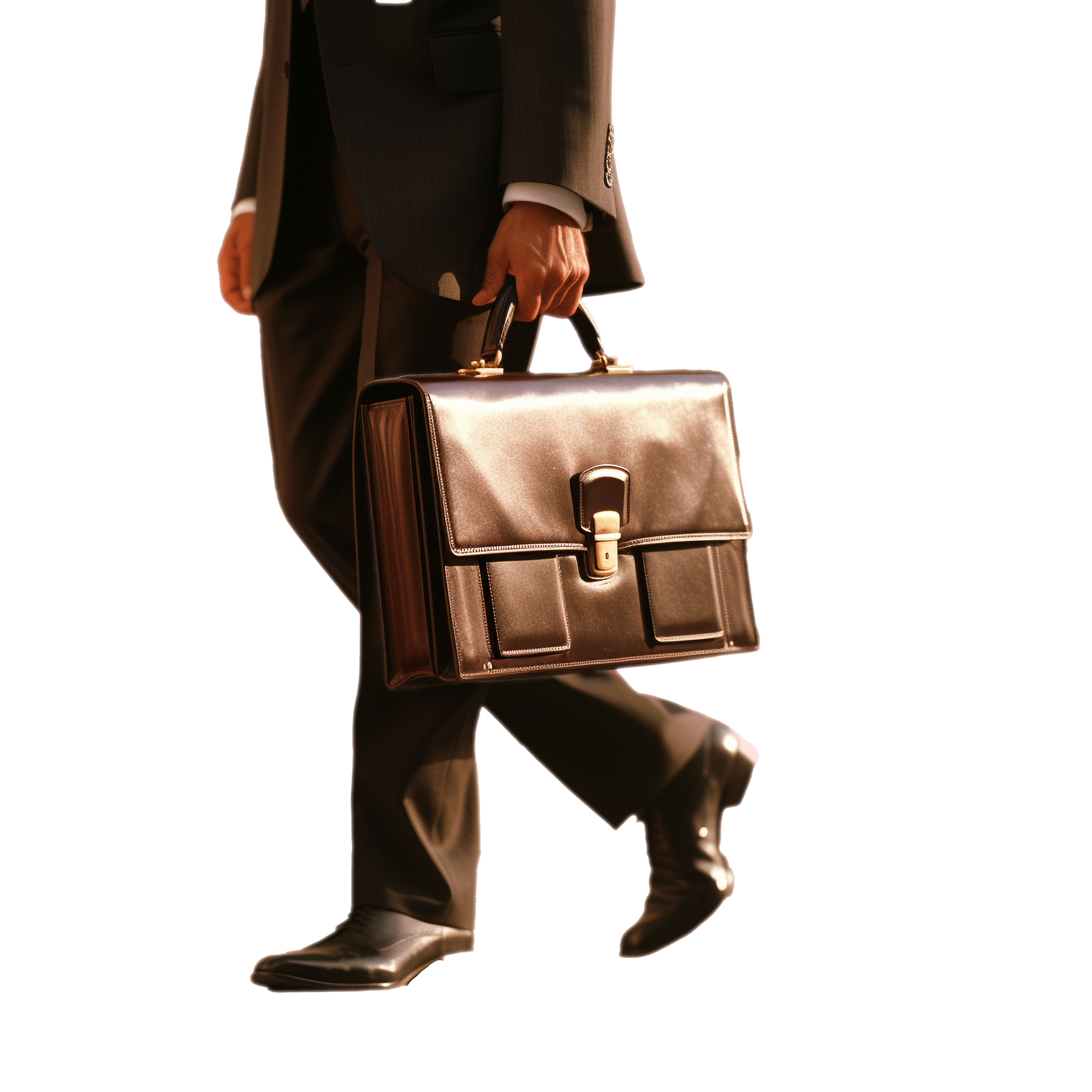 Professional carrying a briefcase